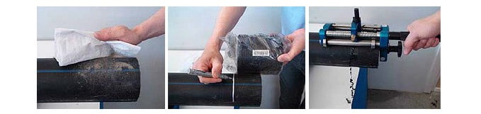 Preparación y raspado de los tubos para la soldadura por electrofusión 5 Limpieza Y Raspado Soldadura Electrofusion 1